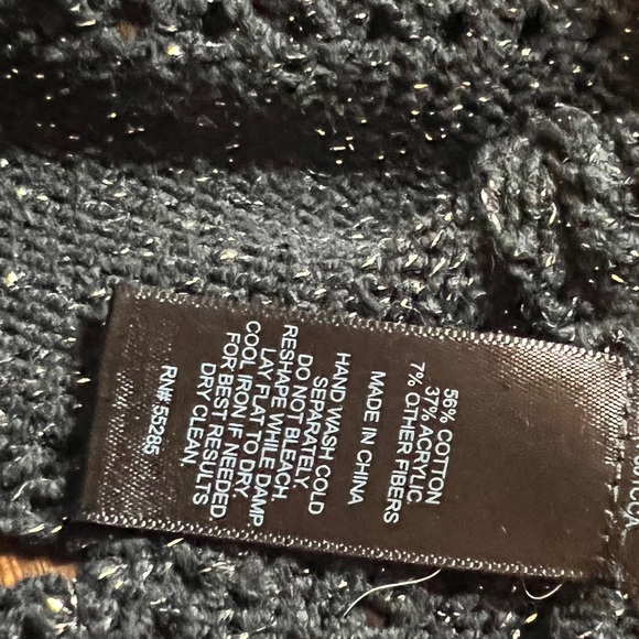 Express black and silver sweater size Medium - Picture 6 of 6